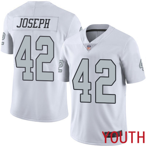Oakland Raiders Limited White Youth Karl Joseph Jersey NFL Football #42 Rush Vapor Untouchable Jersey